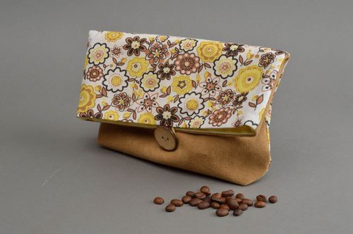 Unusual handmade fabric beauty bag stylish textile beauty bag gifts for her - MADEheart.com