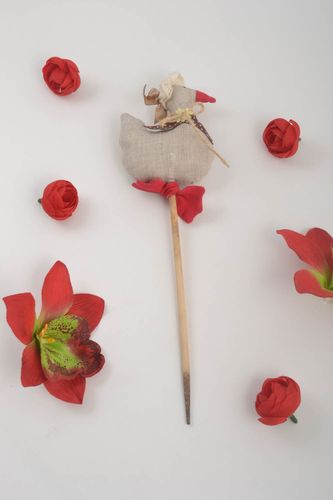 Unusual handmade soft toy stick for houseplants cool rooms decorative use only - MADEheart.com