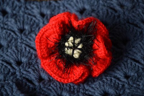 Unusual handmade crochet scrunchie flowers in hair designer hair accessories - MADEheart.com