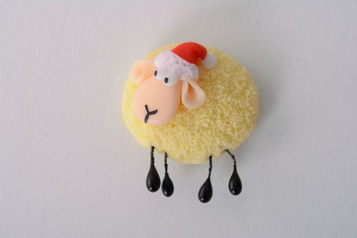 Magnete fatto a mano calamita sul frigorifero regalo  forma di pecorella - MADEheart.com