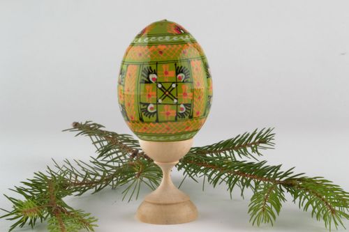 Пасхальное яйцо Зеленое - MADEheart.com