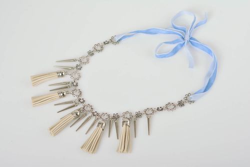 Unusual handmade necklace designer lovely accessories stylish beautiful jewelry - MADEheart.com