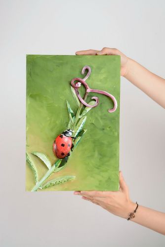 Ölgemälde Marienkäfer - MADEheart.com