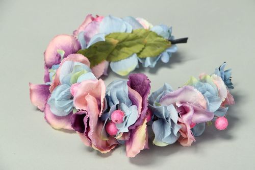Ободок с цветами - MADEheart.com