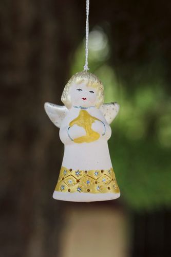 Ceramic bell Angel - MADEheart.com
