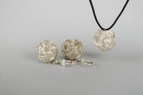 Parure de bijoux originale faite main en métal - MADEheart.com