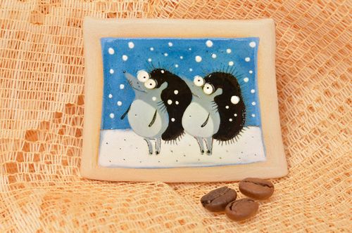 Kühlschrank Magnet Deko für die Küche Deko Accessoires Deko Idee zwei Igel - MADEheart.com