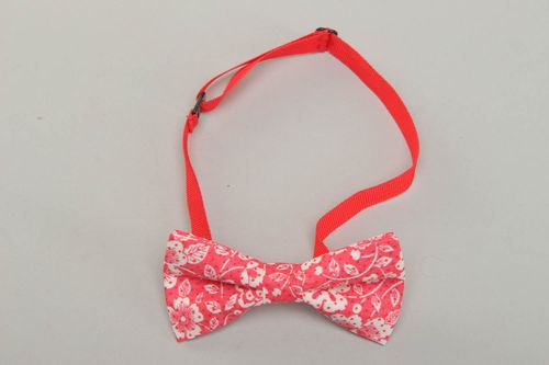 Bright claret bow tie for shirt - MADEheart.com