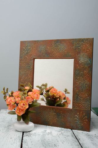 Handmade framed mirror Orient Motive - MADEheart.com
