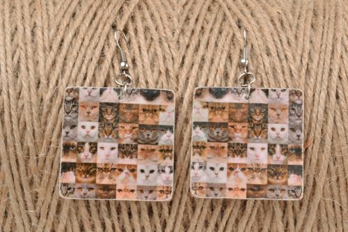 Boucles doreilles en pâte polymère faites main - MADEheart.com