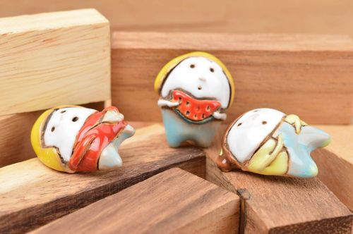 Handmade cute designer brooches 3 clay beautiful brooches female accessories - MADEheart.com