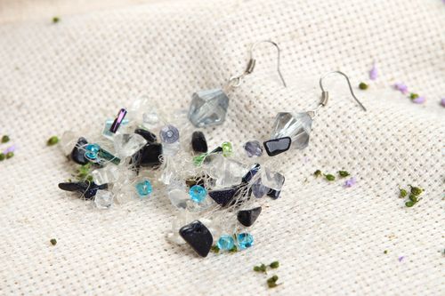 Handmade earrings gemstone jewelry fashion accessories womens earrings - MADEheart.com
