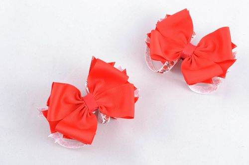 Bows for creation of hair clip - MADEheart.com