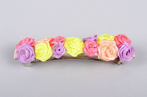 Floral hair clip designer accessories hair ornaments best gifts for girls - MADEheart.com