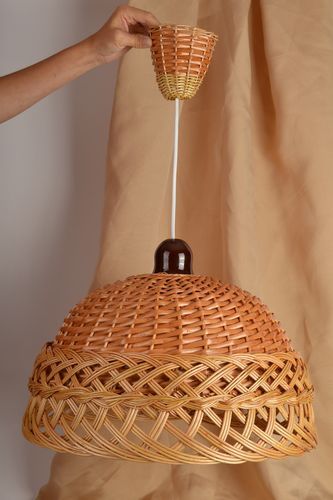 Плетеная люстра ручной работы потолочный светильник люстра для кухни красивая - MADEheart.com