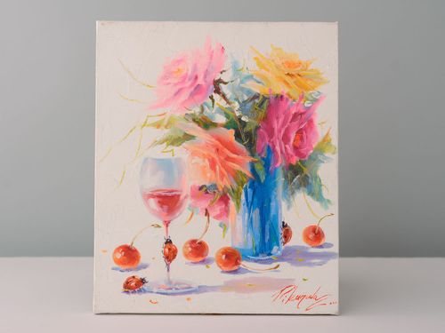 Oil still life painting Sunny - MADEheart.com