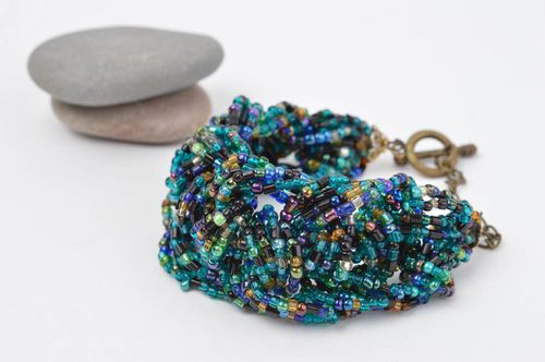 Handmade designer bracelet female wrist bracelet beaded elegant jewelry - MADEheart.com