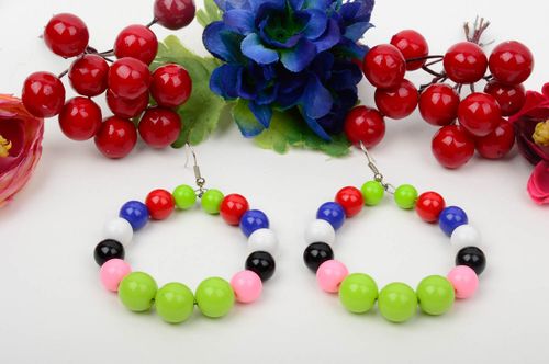 Handmade earrings designer earrings unusual accessories beaded earrings - MADEheart.com