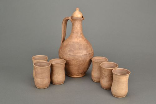 Ceramic wine set - MADEheart.com