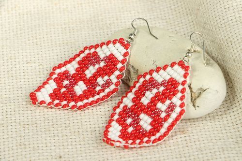 Boucles doreilles faites main Roses - MADEheart.com