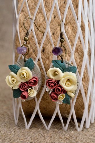 Handmade beautiful cute earrings designer stylish earrings elegant accessory - MADEheart.com
