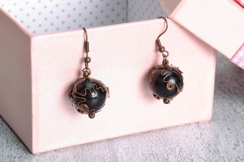 Copper earrings  - MADEheart.com