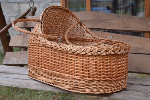 Cuna de madera para bebé hecha a mano mueble para niños regalo original - MADEheart.com