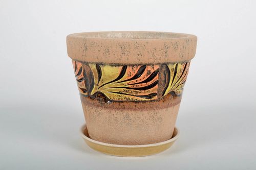 Классический глиняный вазон - MADEheart.com