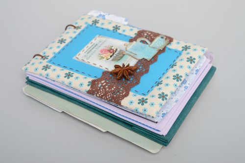 Desktop cookbook with metal rings Tea with Cinnamon - MADEheart.com