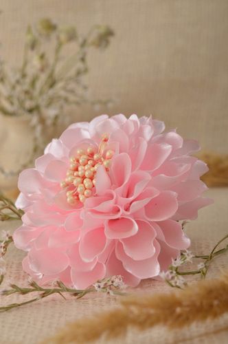 Handmade hair clip handmade brooch flower jewelry designer accessories  - MADEheart.com