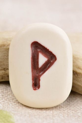 Handmade unusual accessories designer decorative amulet beautiful magic rune - MADEheart.com