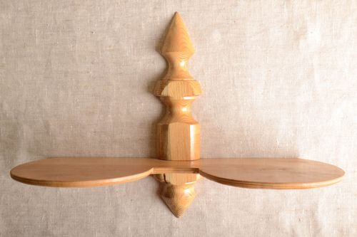 Мебель из дерева ручной работы полка на стену красивая предмет интерьера - MADEheart.com