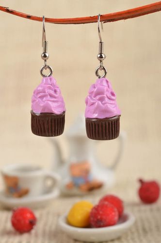 Stylish handmade earrings cute plastic earrings fashion accessories for girls - MADEheart.com