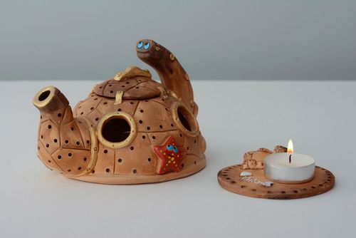 Chandelier en argile fait main original - MADEheart.com