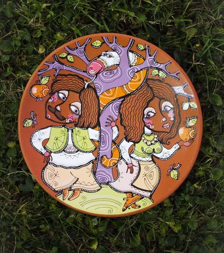 Decorative plate Adam and Eve - MADEheart.com