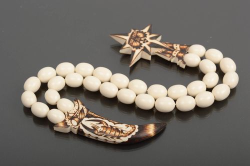 Handmade rosary designer accessory gift for men pray rosary unusual souvenir - MADEheart.com