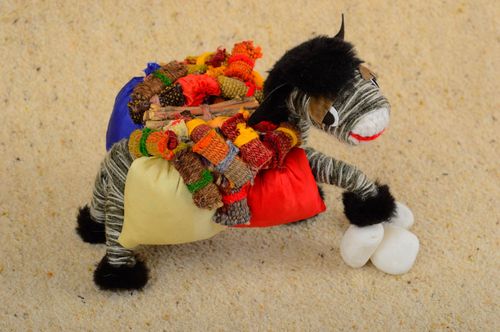 Handmade donkey figurine decorative toy statuette for interior home decor  - MADEheart.com
