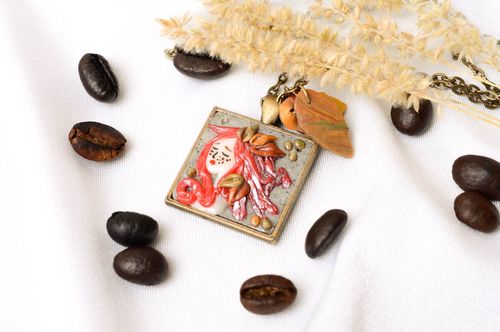 Handmade jewelry polymer clay pendant necklace fashion accessories for women - MADEheart.com