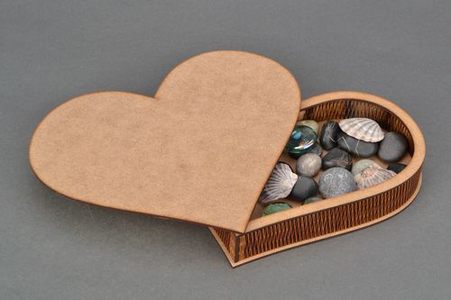 Scrignetto semilavorato fatto a mano scatola per decoupage scrignetto di legno - MADEheart.com