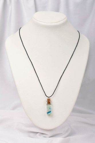 Pendentif fiole Bijou fait main en verre cadeau Accessoire femme design - MADEheart.com