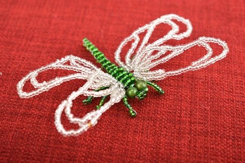 Stylish handmade beaded figurine home design beadwork ideas decorative use only - MADEheart.com