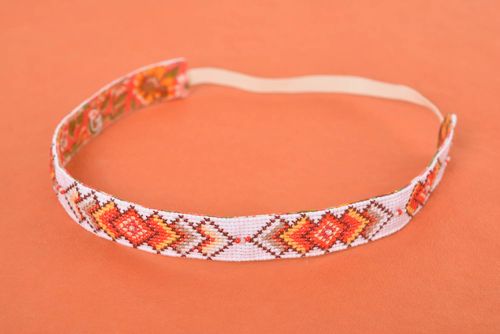 Fashion headband handmade hair band embroidered accessory for women nice gift - MADEheart.com