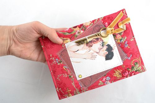 Unusual beautiful notebook with soft cover - MADEheart.com