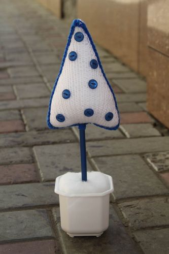 Handmade cute decorative tree unusual table decor ideas knitted toy for kids - MADEheart.com