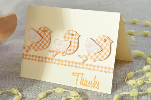 Tarjeta para dar las gracias hecha a mano postal de gratitud regalo original - MADEheart.com