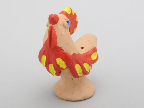 Silbato gallo de arcilla - MADEheart.com