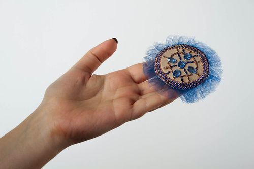 Handgefertigt Schmuck Brosche Geschenk für Frauen Designer Accessoire stilvoll - MADEheart.com