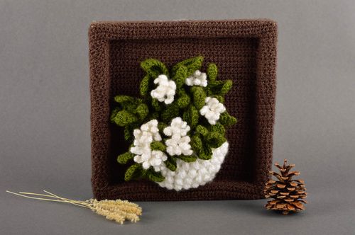 Handmade nursery decor crochet wall panel decorative wall picture for children - MADEheart.com
