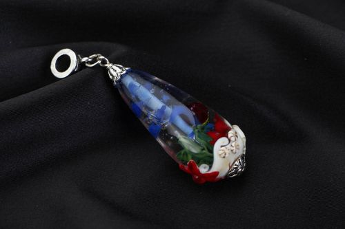 Glass pendant Sea Drop - MADEheart.com