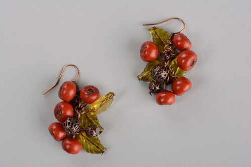 Lange Ohrringe aus Polymerton - MADEheart.com